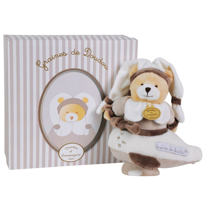 Peluche musicale Tendre Ours (23cm) Doudou et Compagnie