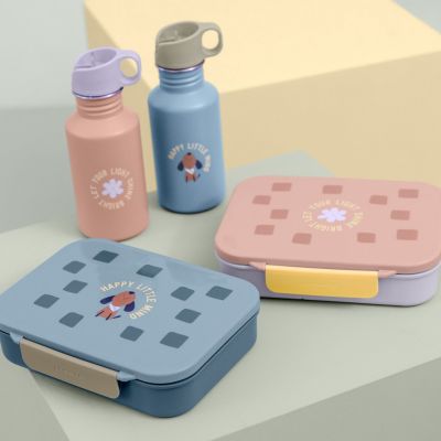 Gourde pour enfant inox Pattern Party rose et lilas (500 ml)