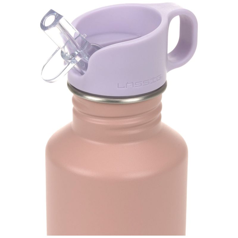Gourde pour enfant inox Pattern Party rose et lilas Lässig Produit 3