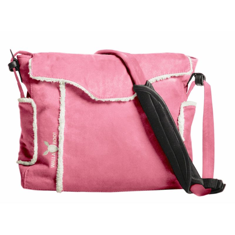 Sac à langer doublé fourrure Nore rose Wallaboo