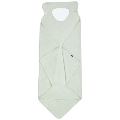 Cape de bain tablier XXL parent et bébé vert d'eau Candide