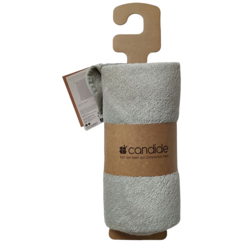 Cape de bain tablier XXL parent et bébé vert d'eau Candide Packaging 3