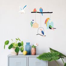 Stickers oiseaux et maisons  par Mimi'lou