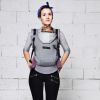 Porte bébé HoodieCarrier flanelle + booster réhausseur et cale-tête  par Je Porte Mon Bébé / Love Radius