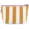 Pochette Sofia rayée Caramel - Rose in April