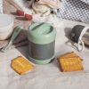 Thermos alimentaire en Inox minéral gris et vert sauge (300 ml) Béaba Ambiance 7