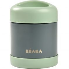 Thermo alimentaire en Inox minéral gris et vert sauge (300 ml) - Béaba