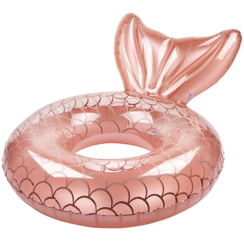 Bouée Sirène rose gold Sunnylife