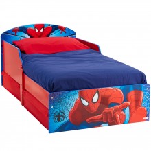 Lit enfant P'tit Bed Spiderman avec tiroirs de rangement (70 x 140 cm)  par Worlds Apart