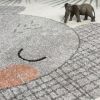 Tapis rectangulaire éléphant Junko (120 x 170 cm)  par Nattiot