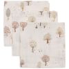 Lot de 3 mini langes en gaze de coton Tiny Park (31 x 31 cm) - Jollein