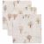 Variation Beige, marron du produit Lot de 3 mini langes en gaze de coton Tiny Park (31 x 31 cm) de la marque Jollein