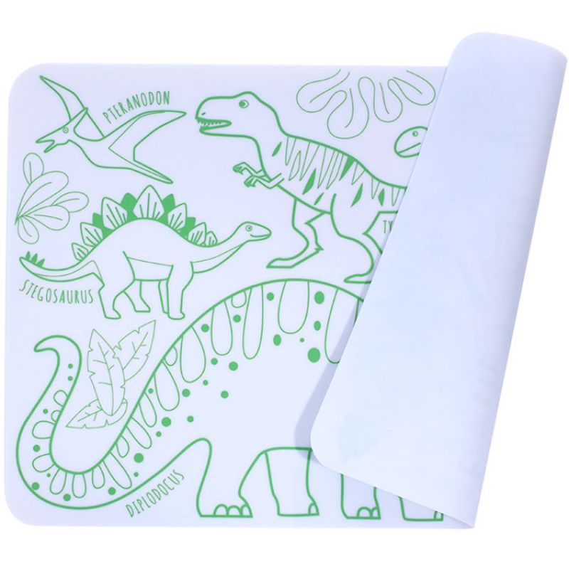 Mini tapis à colorier Dino Super Petit