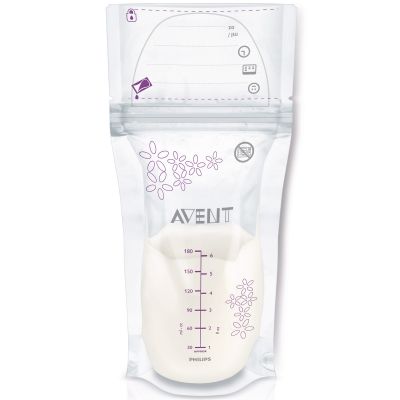 Lot de 25 sachets de conservation du lait maternel (180 ml) Philips AVENT