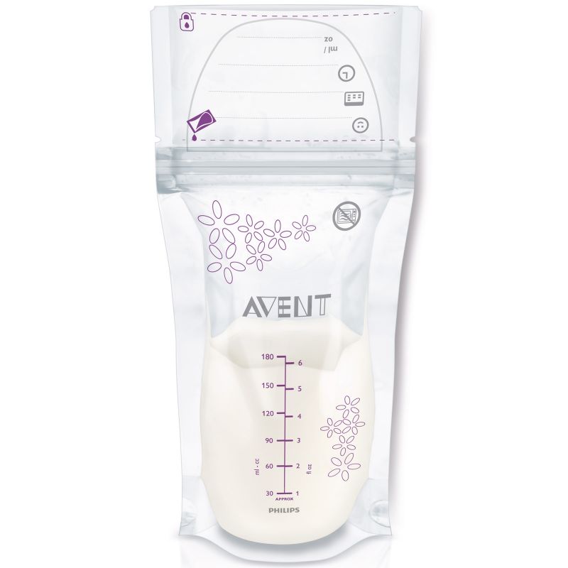 Lot de 25 sachets de conservation du lait maternel (180 ml) Philips AVENT