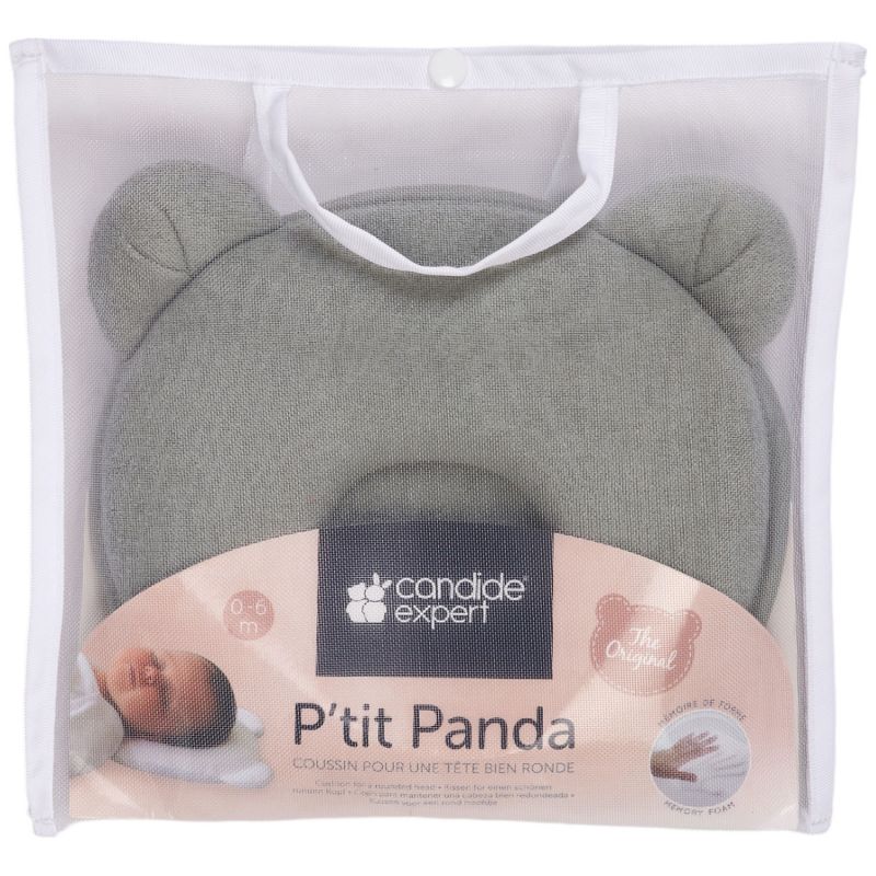 Coussin cale tête P'tit Panda kaki Candide Packaging 2