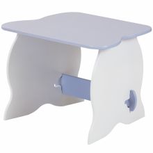 Table en bois blanche et bleu  par Room Studio