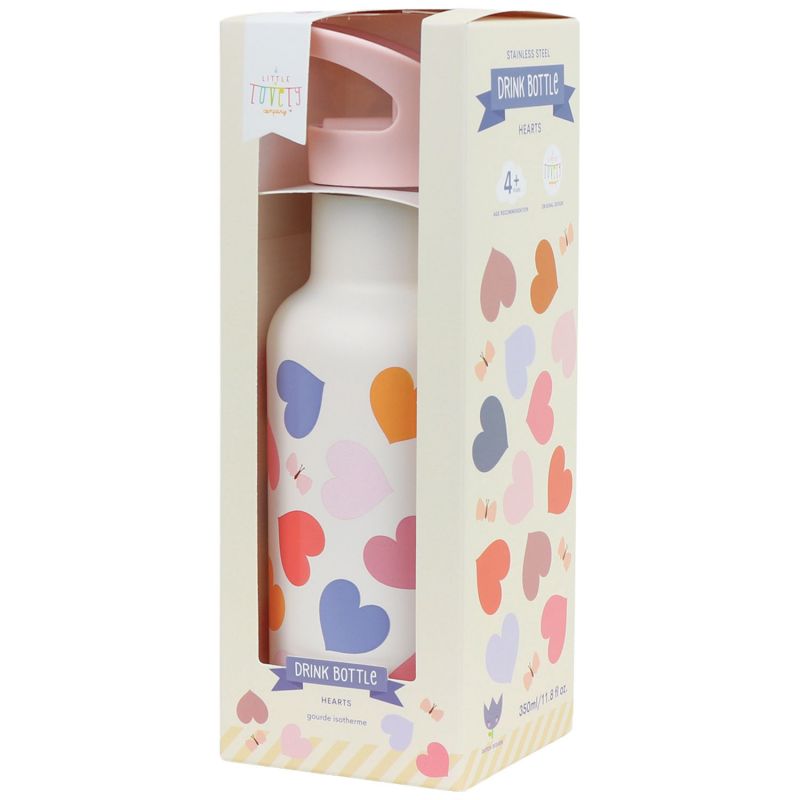 Gourde isotherme Cœurs (350 ml) A Little Lovely Company Packaging 8