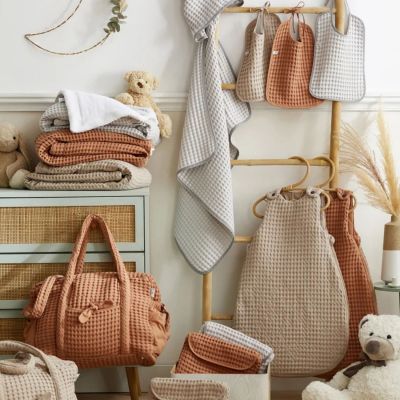 Gigoteuse chaude TOG 3 en coton gaufré Latte (0-6 mois)