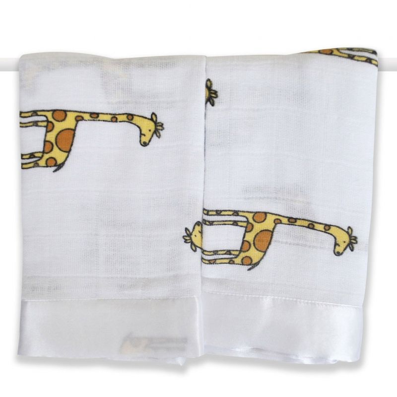Lot de 2 mini langes doudous Girafe (40 x 40 cm) aden + anais