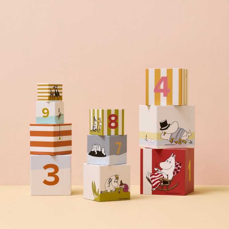 Cubes à empiler Moomin (10 pièces) Kid's Concept Ambiance 5