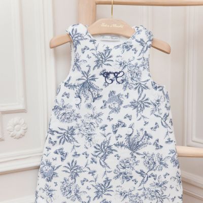 Gigoteuse Toile de Jouy bleu (3-9 mois)