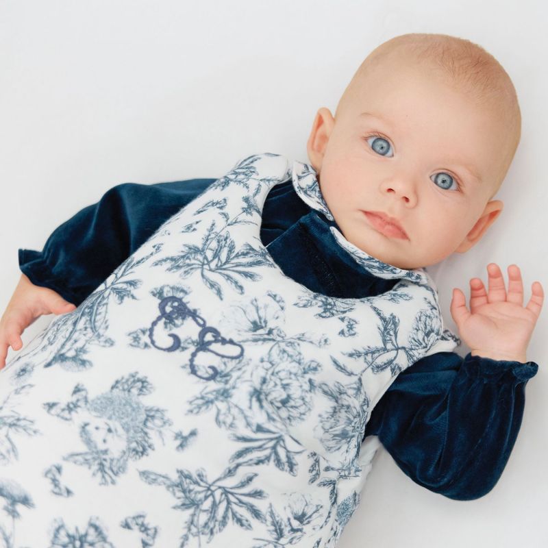 Gigoteuse Toile de Jouy bleu (3-9 mois) Tartine et Chocolat Ambiance 3