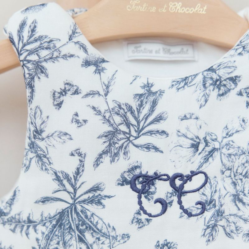 Gigoteuse Toile de Jouy bleu (3-9 mois) Tartine et Chocolat Ambiance 4