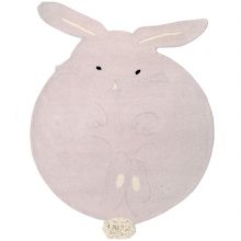 Tapis en laine Chubby le lapin (50 x 200 cm)  par Lorena Canals