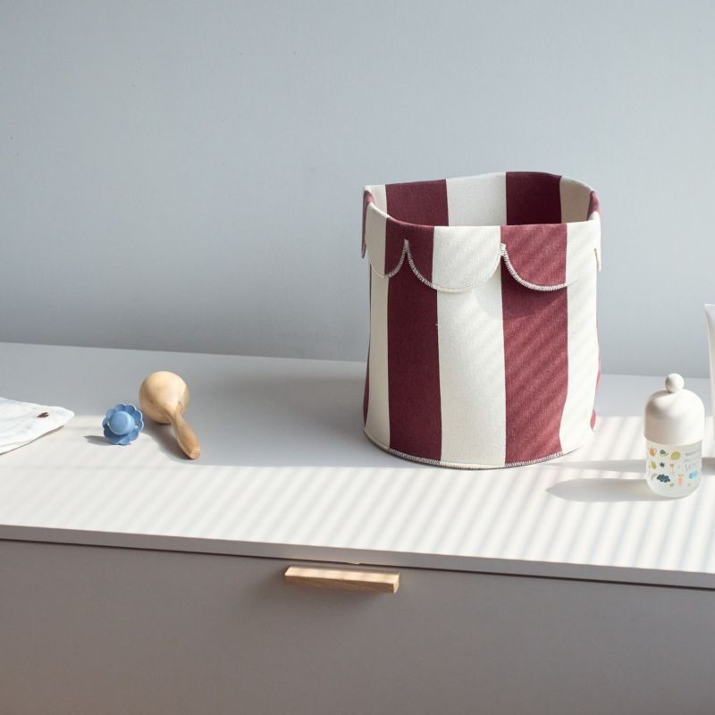 Panier de rangement Biscuit Dreams Bordeaux (25 cm) Childhome Ambiance 5