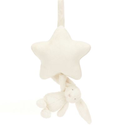 Peluche musicale Bashful Lapin Cream (30 cm)  par Jellycat