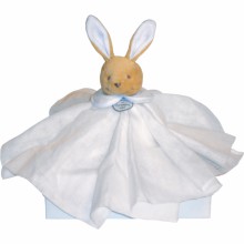 Coffret doudou l'Ange lapin blanc (27 cm)  par Doudou et Compagnie
