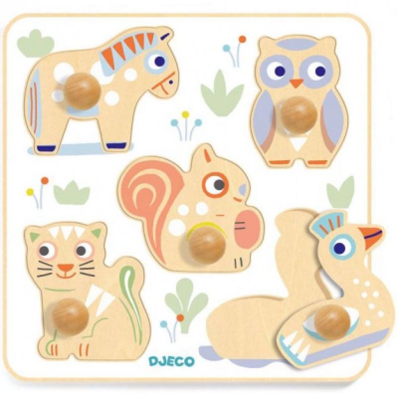 Puzzle à encastrement BabyPuzzi (5 pièces) Djeco