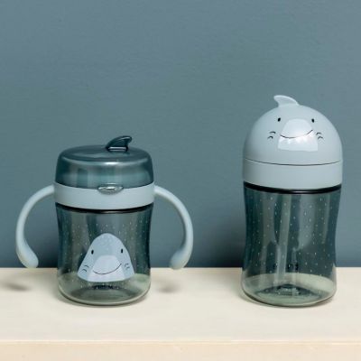 Gobelet avec paille Mr. Shark