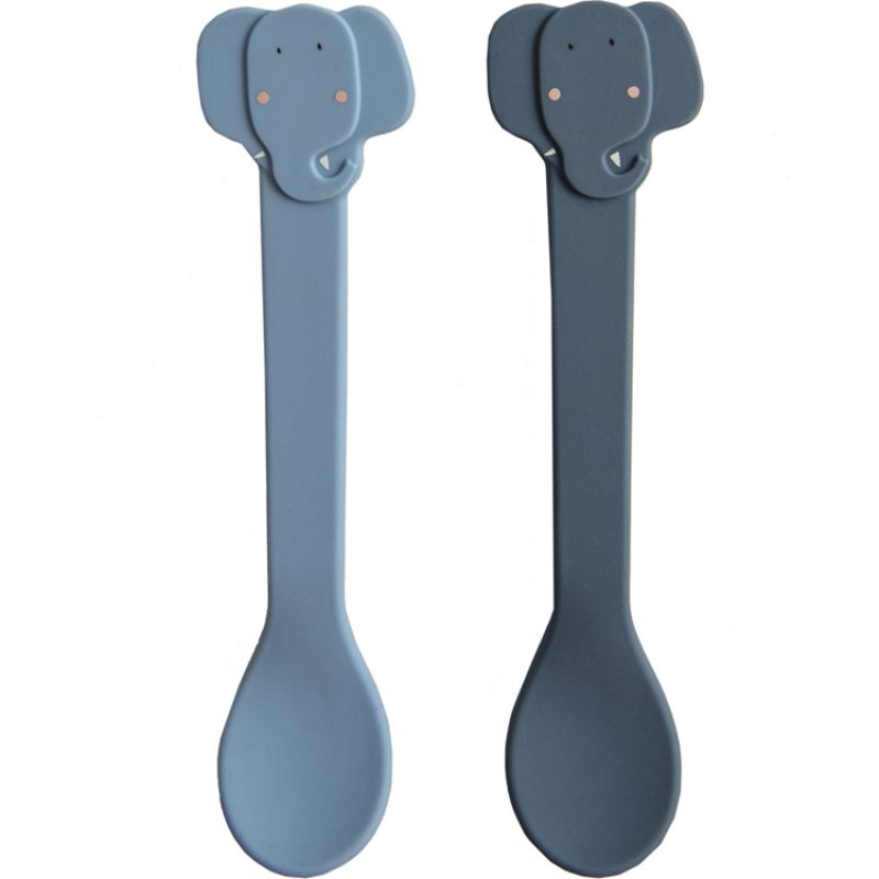 Lot de 2 cuillères en silicone Mrs. Elephant Trixie