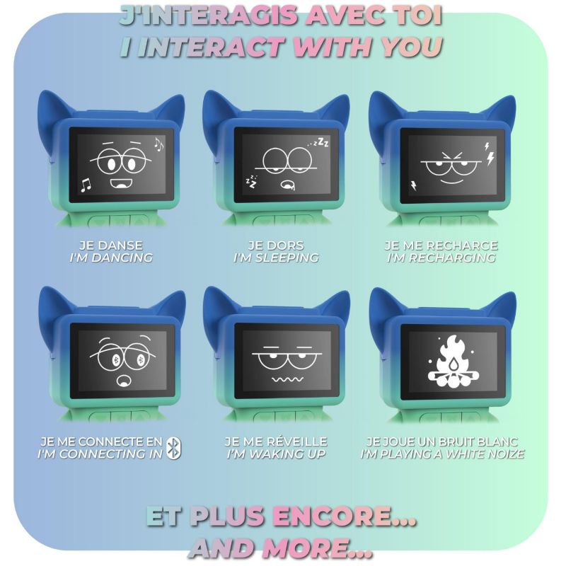 Réveil Dancing Clock Blue MOB Ambiance 6