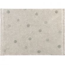 Tapis rectangulaire Hippy Dots olive (120 x 160 cm)  par Lorena Canals