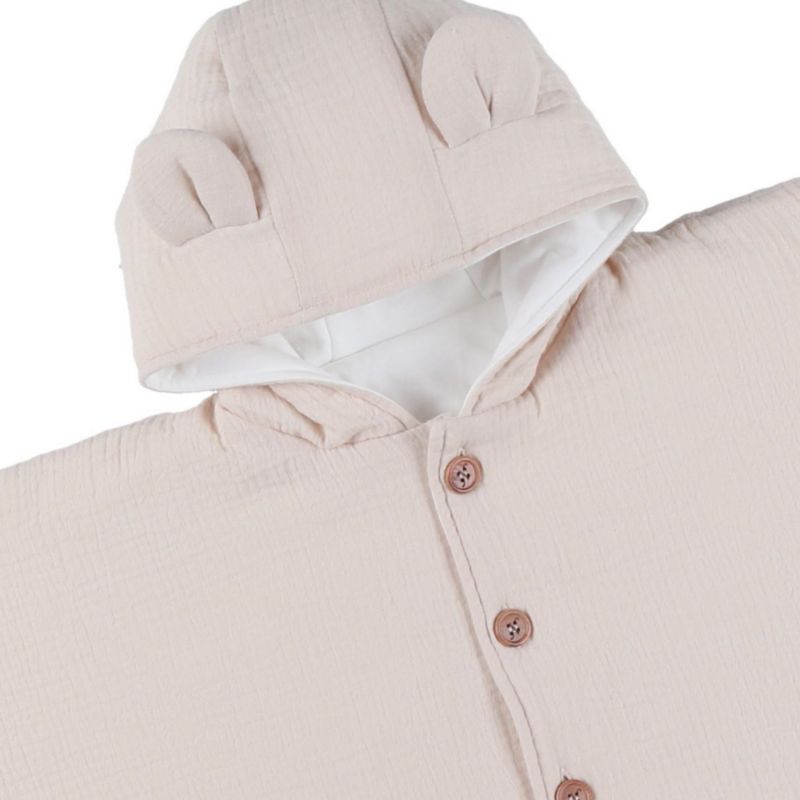 Poncho en mousseline bio Beige (18-36 mois) Noukie's Produit 4