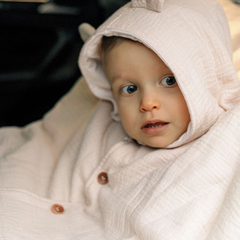 Poncho en mousseline bio Beige (18-36 mois) Noukie's Ambiance 5