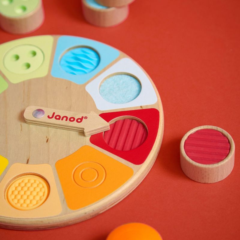Jeu de mémo tactile Roue Memo Touch Sensoriel Janod Ambiance 1