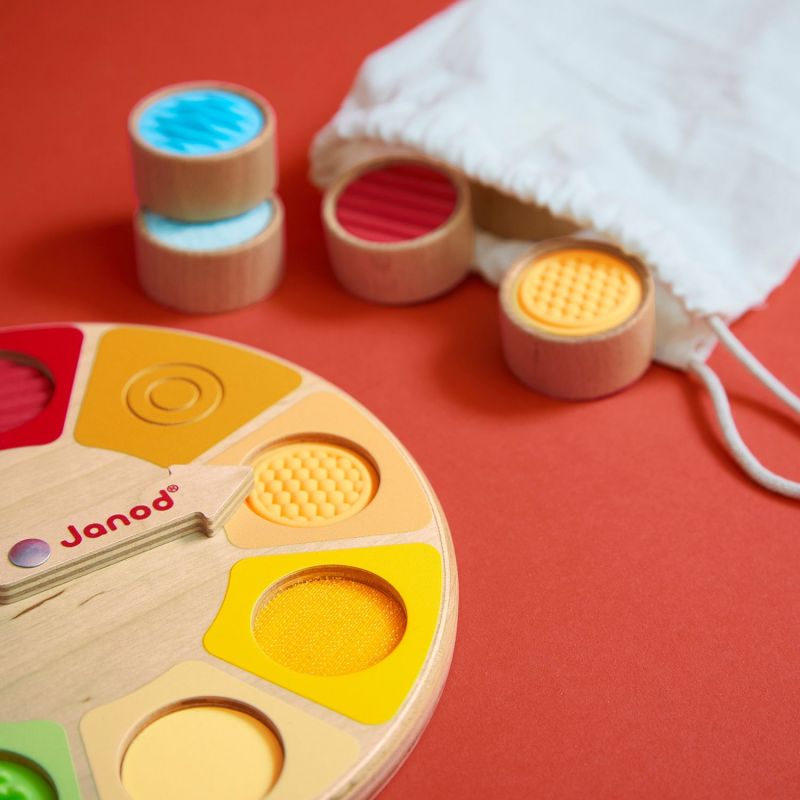 Jeu de mémo tactile Roue Memo Touch Sensoriel Janod Ambiance 7