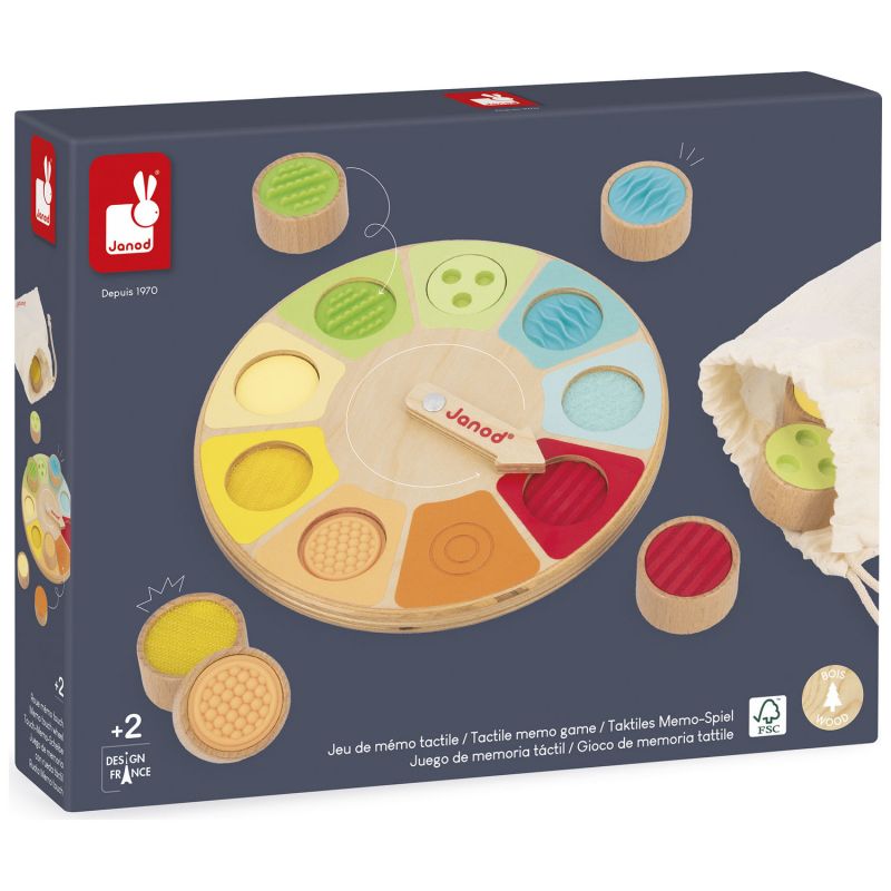 Jeu de mémo tactile Roue Memo Touch Sensoriel Janod Packaging 9