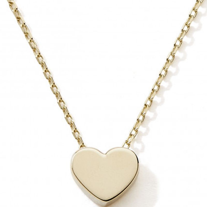 Collier Coeur (or jaune 375°) Baby bijoux
