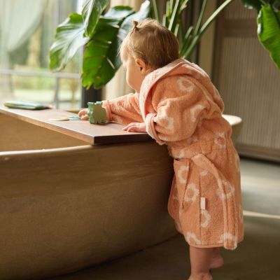 Peignoir en jacquard Flower (1-2 ans)
