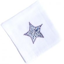 Lange Liberty étoile bleue (65 x 65 cm)  par Le petit rien