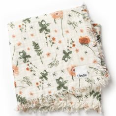 Couverture en coton froissé fleur Meadow Blossom (75 x 100 cm)