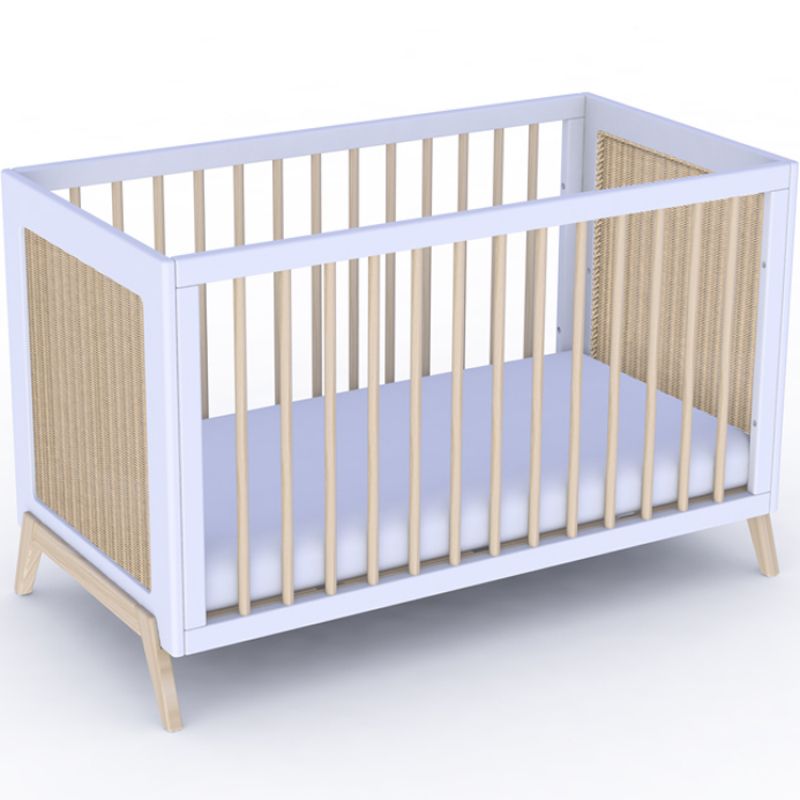 Pack duo lit bébé évolutif et côtés de lit Marelia blanc neige (60 x 120 cm) Théo