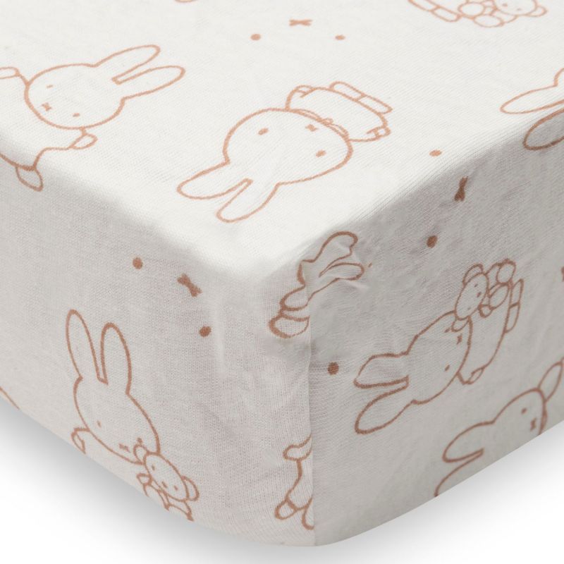 Drap housse en jersey Miffy Moments Light Terra (40 x 80 cm) Jollein Produit 4