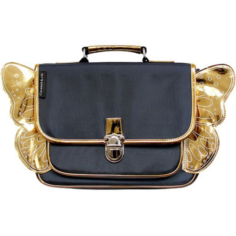 Cartable maternelle papillon bleu nuit Caramel & Cie