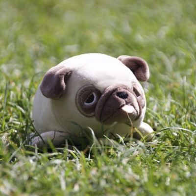 Porte-clé peluche Nemu Nemu Hana le Bulldog (11 cm)